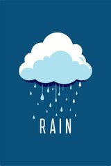 Cloud Splattered water at blue background for your design, cover book, child book, cute design book cover