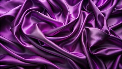 Obraz premium Luxurious rich purple silk fabric background with subtle sheen and delicate folds, perfect for high-end product or jewelry displays.