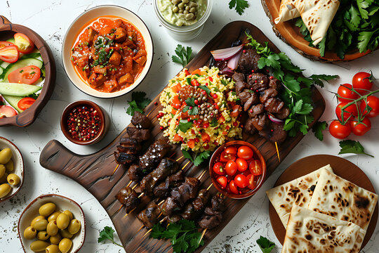 Plate of tasty Fara with on white background.