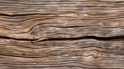 Fototapeta premium Close-up of a weathered wooden plank, showing the intricate grain patterns and natural imperfections