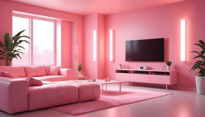 Photo interior modern design room 3d illustration