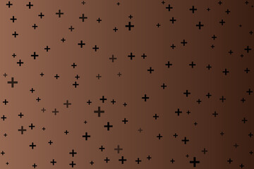Plus symbols of different sizes and opacity seamless background pattern vector illustration.