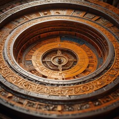 Obraz premium Ornate Circular Mechanism with Intricate Detail.