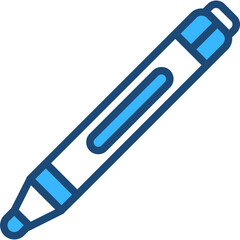 Marker Blue Icon Design Vector