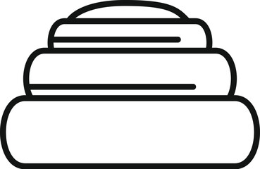 Stack of round cushions ideal for yoga and meditation practices, promoting comfort and support