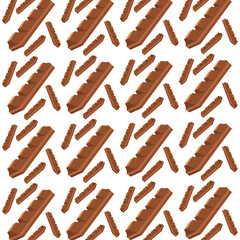 Chocolate Bar Seamless Pattern