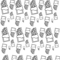 Chocolate Bar Seamless Pattern