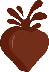Chocolate Heart Illustration