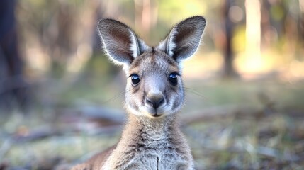 Fototapeta premium Close Up of a Baby Kangaroo