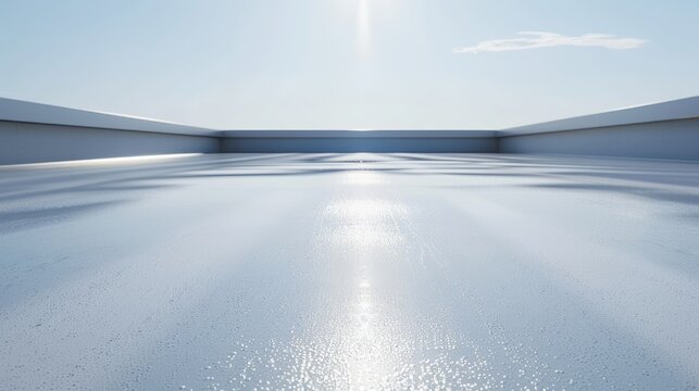 Apply a waterproof coating to flat roofs--style raw