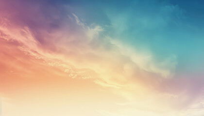 Obraz premium Vivid Gradient Colors Background with Dramatic Sky