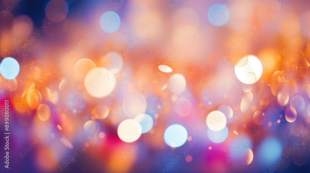 Poster bokeh light patterns creating soft, blurred backgrounds, bokeh, soft focus