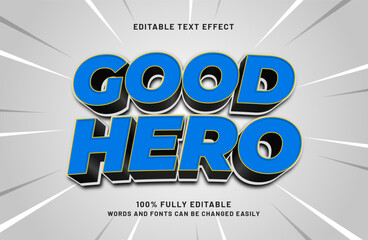good hero editable text effect in kids and heroes text style