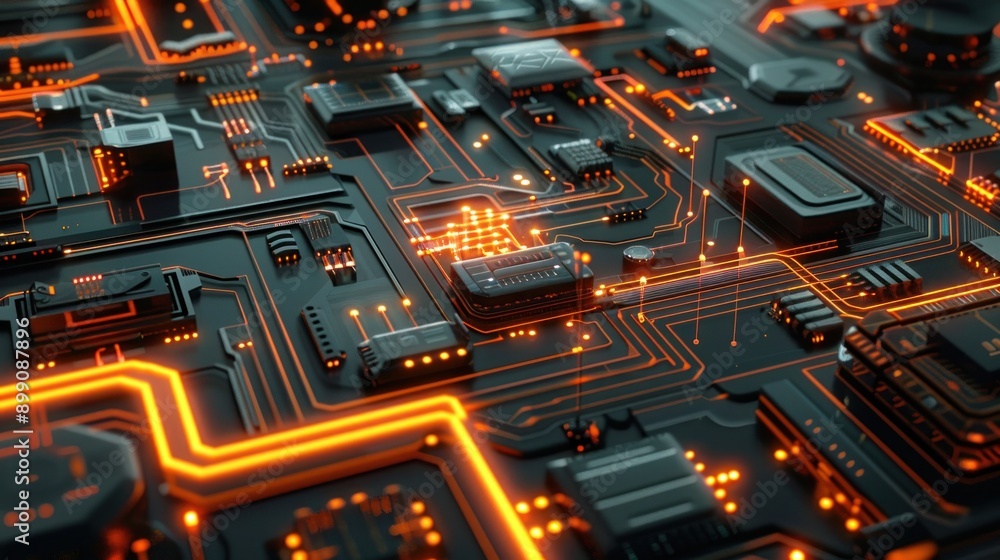 Poster micro chip system hardware computing