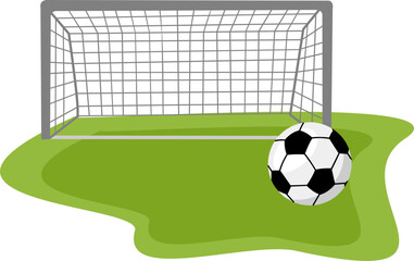 Ball On Soccer Field