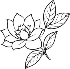 flower line art vector