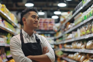 Fototapeta premium Grocery Store Customer