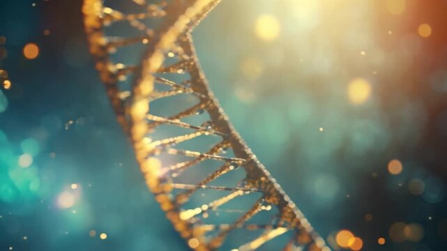 Background high tech image of dna molecule - Powered by Adobe