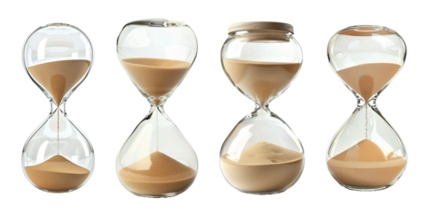 Collection of sand hourglass 