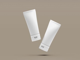 cosmetic tube template mockup