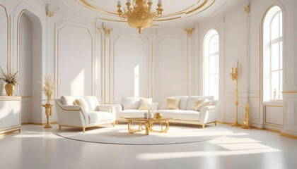 Fototapeta premium Photo interior modern design room 3d illustration