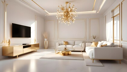 Fototapeta premium Photo interior modern design room 3d illustration