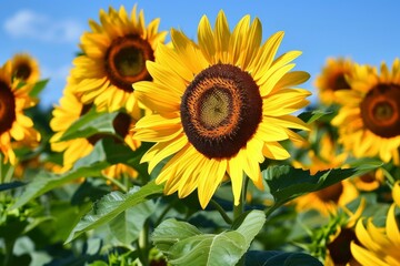Obraz premium sunflowers in a field