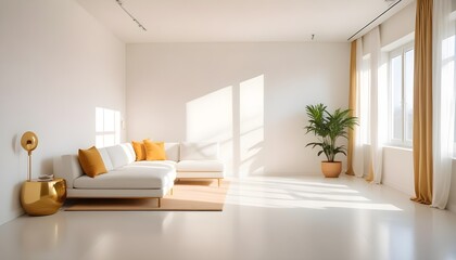 Fototapeta premium Photo interior modern design room 3d illustration