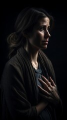 Portrait of a Woman with a Pensive Expression