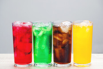 Soft drinks and fruit juice mixed with soda high in sugar have a negative effect on physical health