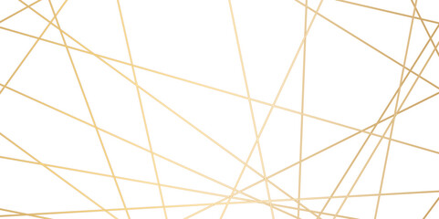 Naklejka premium Luxury premium shiny golden geometric lines overlap design for cosmetic product cover background. Vector geometric luxury golden lines for banner, template, book cover, cosmetic product cover. 