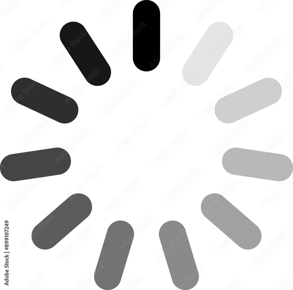 Aufkleber loading icon design vector file.