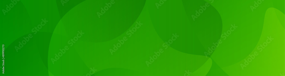 Aufkleber green abstract background with smooth wavy shapes, green minimal background with curvy shapes, vecto