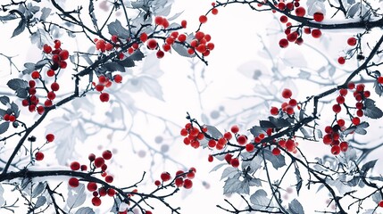 Winter pattern wallpaper
