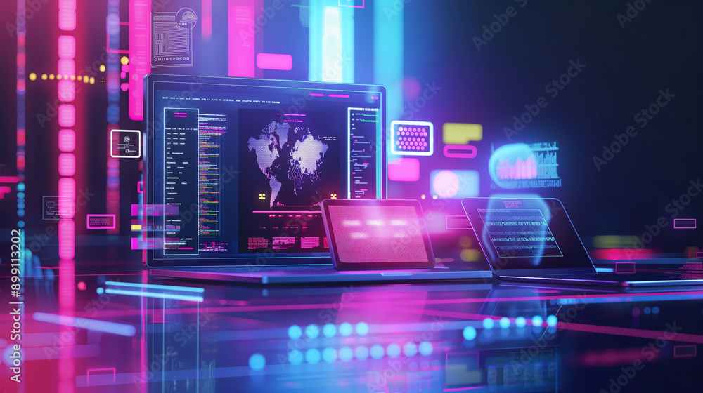 Aufkleber digital marketing ads on social media websites business promotion advertising digital software techn