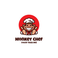 Monkey Chef Mascot Logo