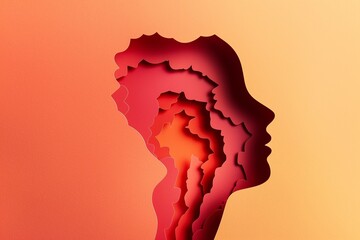 Fragmented Shapes: Stress Represented in Paper Cut Illustration