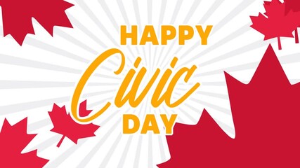 animated video happy civic holiday canada