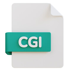 cgi file extension 3d illustration