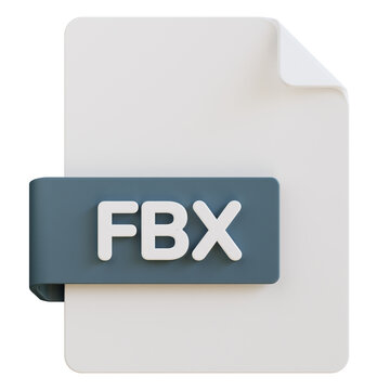 fbx file extension 3d illustration