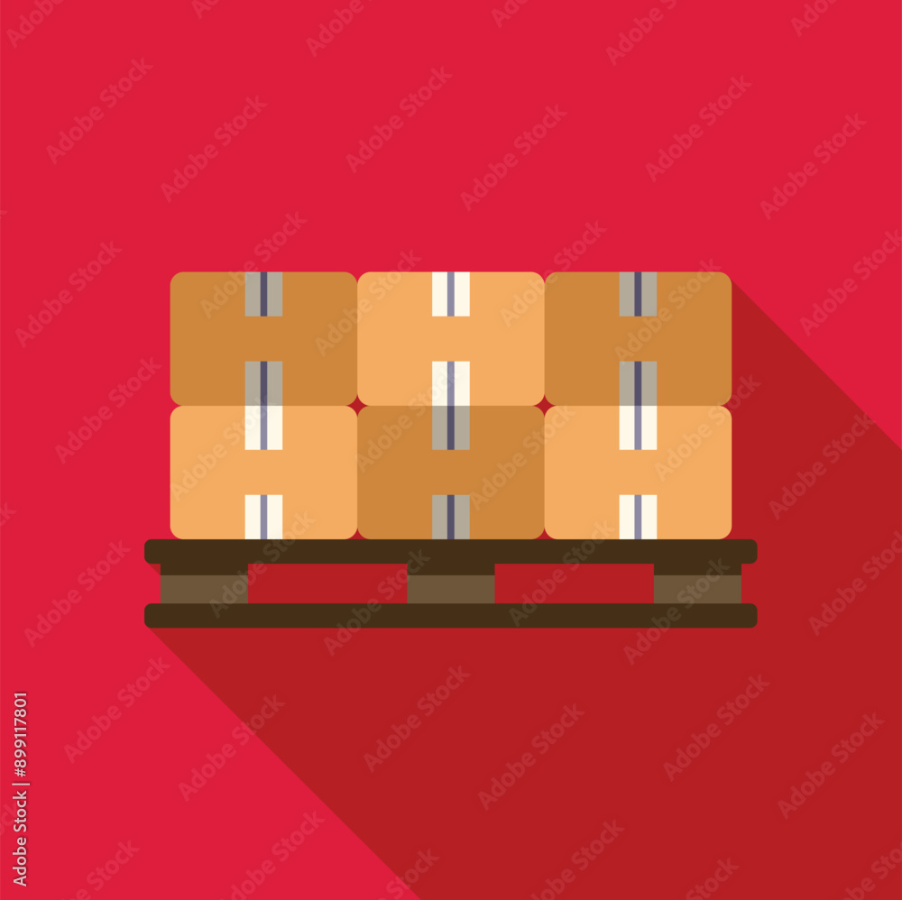Poster cardboard boxes stacked and ready for shipping and handling