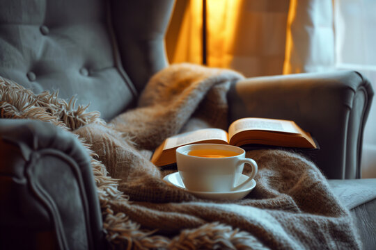 A peaceful self-care corner with plush robe