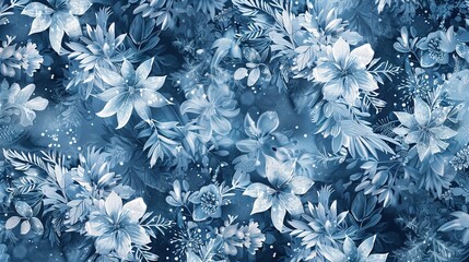 Winter pattern wallpaper