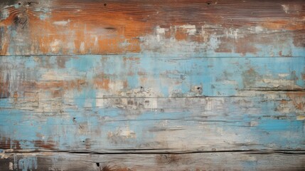 Obraz premium Old brick wall with peeling paint, revealing layers of history and characte