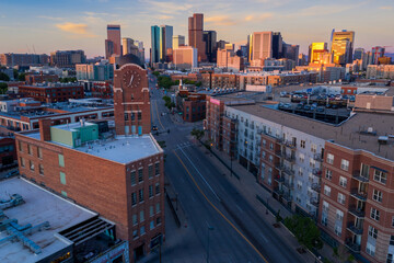 Five Points and the downtown Denver city skyline, Colorado, United States of America.