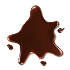 Печаchocolate splashes set vector illustrationть