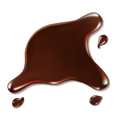 Печаchocolate splashes set vector illustrationть
