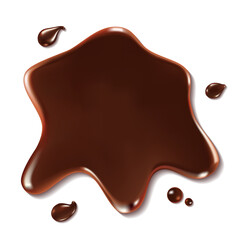 Set of chocolate drops and blots