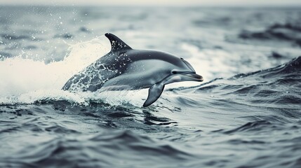 Fototapeta premium dolphin in the water 