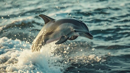 Fototapeta premium dolphin jumping out of water